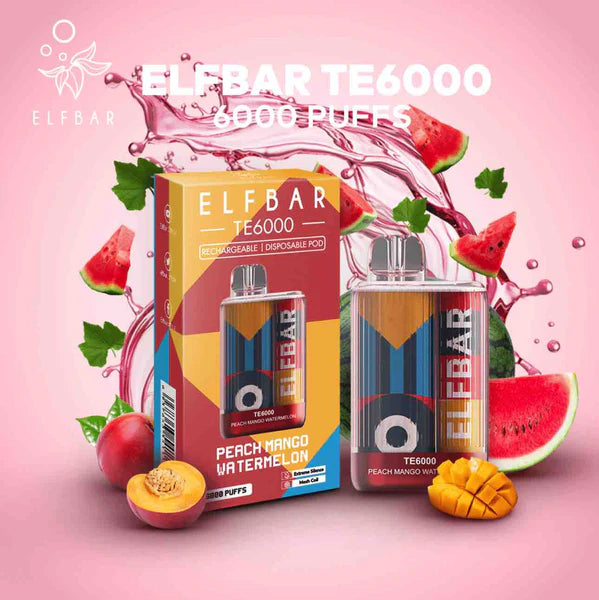 ELFBAR 6000 - PEACH MANGO WATERMELON